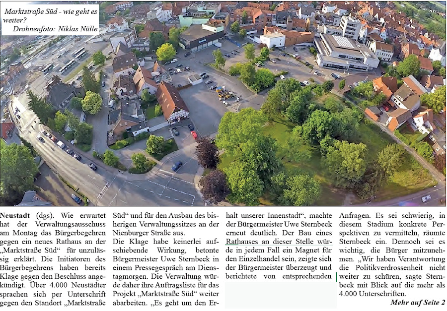 Trotz Klage: Planungen für ein neues Rathaus in der Innenstadt laufen weiter