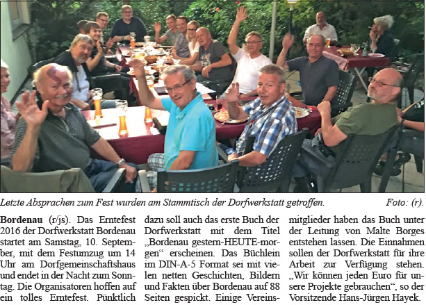 Mit viel Elan zum Erntefest (Bild und Text)