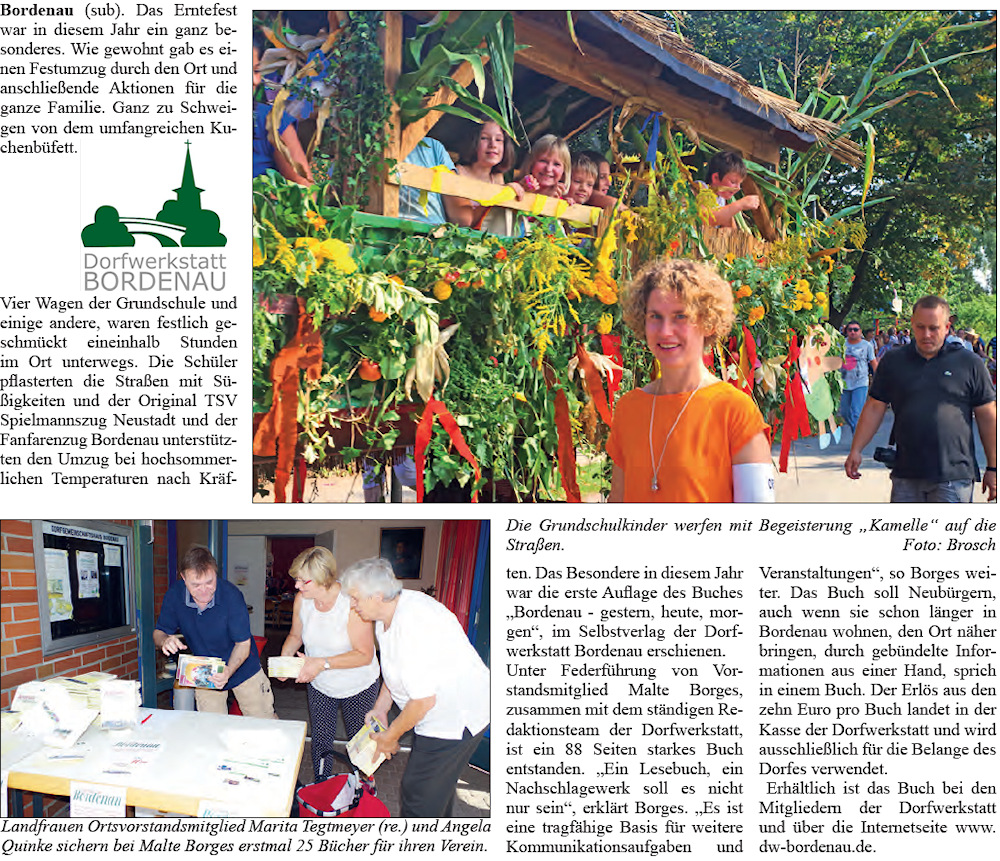 Erntefest mit Buch-Präsentation