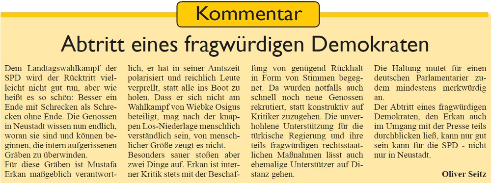 Kommentar: Abtritt eines fragwrdigen Demokraten