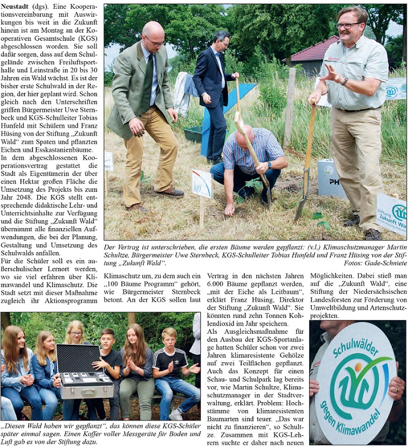 KGS wird zur Wald-Schule (Bild und Text)